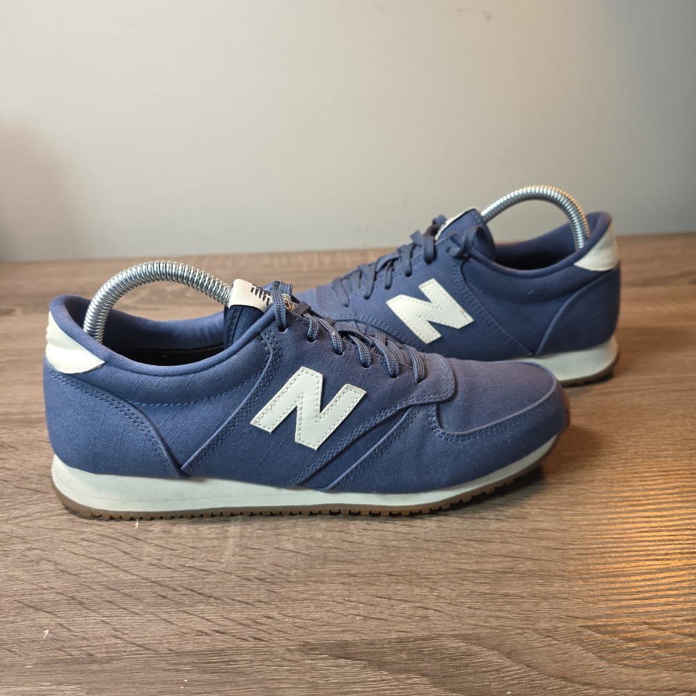 New Balance 420 Blue Canvas Low Top Sneakers Womens 8.5 WL420FSB Gum Sole